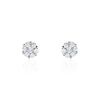 Histoire d'Or Boucles D'oreilles Puces Eleanor Fleur Or Blanc Oxyde De Zirconium