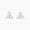 Histoire d'Or Boucles D'oreilles Puces Cassy Fleur Or Blanc Oxyde De Zirconium