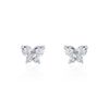 Histoire d'Or Boucles D'oreilles Puces Jemila Or Blanc Oxyde De Zirconium