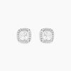Histoire d'Or Boucles D'oreilles Puces Adrienne Or Blanc Oxyde De Zirconium