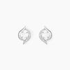 Histoire d'Or Boucles D'oreilles Puces Or Blanc Lydia Oxydes De Zirconium