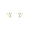Histoire d'Or Boucles D'oreilles Puces Ouassima Or Jaune Diamant