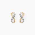 Boucles d'oreille sur Grenoble : Histoire d'Or Boucles D'oreilles Puces Chacha Or Jaune Diamant