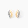 Histoire d'Or Boucles D'oreilles Puces Smeralda Or Jaune Diamant