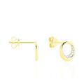Boucles d'oreille sur Grenoble : Histoire d'Or Boucles D'oreilles Puces Batoul Or Jaune Diamant
