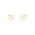 Boucles d'oreille sur Grenoble : Histoire d'Or Boucles D'oreilles Puces Juliane Or Jaune Diamant
