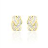 Histoire d'Or Boucles D'oreilles Puces Leopoldine Or Jaune Diamant