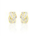 Boucles d'oreille sur Grenoble : Histoire d'Or Boucles D'oreilles Puces Leopoldine Or Jaune Diamant