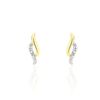 Histoire d'Or Boucles D'oreilles Puces Callum Or Jaune Diamant
