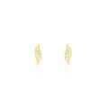 Boucles d'oreille sur Grenoble : Histoire d'Or Boucles D'oreilles Puces Caline Or Jaune Diamant