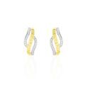 Boucles d'oreille sur Grenoble : Histoire d'Or Boucles D'oreilles Puces Bathilde Or Jaune Diamant