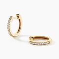 Boucles d'oreille sur Grenoble : Histoire d'Or Creoles Or Jaune Aryanna Diamants
