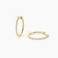 Boucles d'oreille sur Grenoble : Histoire d'Or Creoles Or Jaune Aryanna Diamants