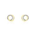 Boucles d'oreille sur Grenoble : Histoire d'Or Boucles D'oreilles Or Jaune Tresha Diamants