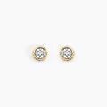 Boucles d'oreille sur Grenoble : Histoire d'Or Boucles D'oreilles Puces Mon Premier Diamant Or Jaune