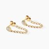 Histoire d'Or Boucles D'oreilles Pendantes Mahe Or Jaune Diamant