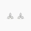 Histoire d'Or Boucles D'oreilles Puces Kam Or Jaune Diamant
