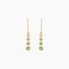 Histoire d'Or Boucles D'oreilles Pendantes Josephine Or Jaune Emeraude