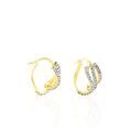 Boucles d'oreille sur Grenoble : Histoire d'Or Cr&eacute;oles Hewie Or Jaune Strass