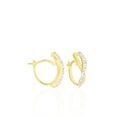 Boucles d'oreille sur Grenoble : Histoire d'Or Cr&eacute;oles Ursella Or Jaune Strass