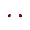 Histoire d'Or Boucles D'oreilles Puces Elea Serti Griffe Or Jaune Rubis