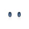 Histoire d'Or Boucles D'oreilles Puces Or Jaune Ovale Saphir