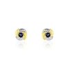 Histoire d'Or Boucles D'oreilles Puces Potentille Or Jaune Saphir