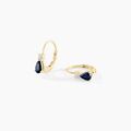 Boucles d'oreille sur Grenoble : Histoire d'Or Boucles D'oreilles Pendantes Blossom Saphir