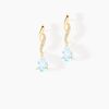 Histoire d'Or Boucles D'oreilles Pendantes Or Jaune Assaf Topaze