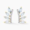 Histoire d'Or Boucles D'oreilles Puces Tiara Or Jaune Topaze Oxyde De Zirconium