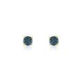 Boucles d'oreille sur Grenoble : Histoire d'Or Boucles D'oreilles Puces Elea Or Jaune Topaze Bleu London