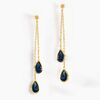 Histoire d'Or Boucles D'oreilles Pendantes Or Jaune Carlyn Topaze