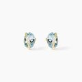 Boucles d'oreille sur Grenoble : Histoire d'Or Boucles D'oreilles Puces Prudencia Or Jaune Topaze