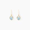 Histoire d'Or Boucles D'oreilles Pendantes Rosaline Or Jaune Topaze Et Oxyde