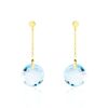 Histoire d'Or Boucles D'oreilles Pendantes Ludmille Or Jaune Topaze