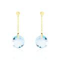 Boucles d'oreille sur Grenoble : Histoire d'Or Boucles D'oreilles Pendantes Ludmille Or Jaune Topaze