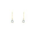 Boucles d'oreille sur Grenoble : Histoire d'Or Boucles D'oreilles Pendantes Kalyne Or Jaune Topaze