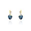 Boucles d'oreille sur Grenoble : Histoire d'Or Boucles D'oreilles Puces Or Jaune Clothilde Topaze Et Oxydes