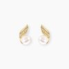 Histoire d'Or Boucles D'oreilles Puces Antoinette Or Jaune Perle De Culture