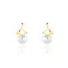 Histoire d'Or Boucles D'oreilles Pendantes Campanule Or Jaune Perle De Culture