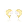 Histoire d'Or Boucles D'oreilles Puces Dyan Dauphin Or Jaune Perle De Culture