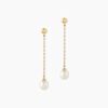 Histoire d'Or Boucles D'oreilles Pendantes Adriette Or Jaune Perle De Culture