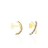 Histoire d'Or Cr&eacute;oles Bleona Croisees Or Jaune Strass