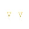 Histoire d'Or Boucles D'oreilles Puces Anne-berengere Triangle Or Jaune