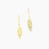 Histoire d'Or Boucles D'oreilles Pendantes Indian Nature Feuilles Or Jaune