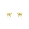 Histoire d'Or Boucles D'oreilles Puces Bartholom&eacute;e Papillon Or Jaune