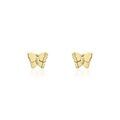 Histoire d'Or Boucles D'oreilles Puces Bartholom&eacute;e Papillon Or Jaune