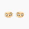 Histoire d'Or Boucles D'oreilles Puces Cara Grain De Cafe Or Jaune