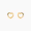 Histoire d'Or Boucles D'oreilles Puces Anne-maudae Coeurs Or Jaune