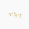 Histoire d'Or Boucles D'oreilles Puces Berangere Cercle Or Jaune